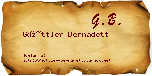 Göttler Bernadett névjegykártya